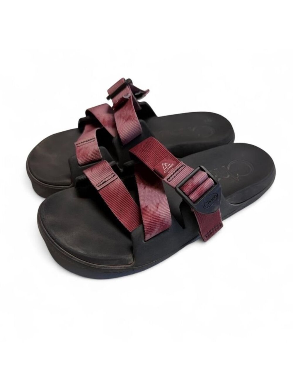 NOT FOR SALE Chaco Alpine Red Tie Dye Slide Sandals Women's 8 Outdoor Gorpcore